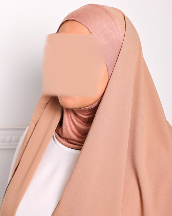 HIJAB CAGOULE INTÉGRÉ À ENFILER Hijab cagoule à enfiler pour femme pas cher mon hijab pas cher camel